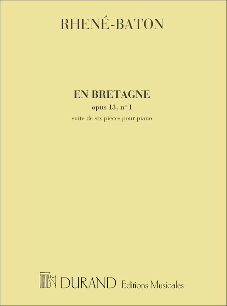 En Bretagne Piano (Recueil Des 6 Pieces)